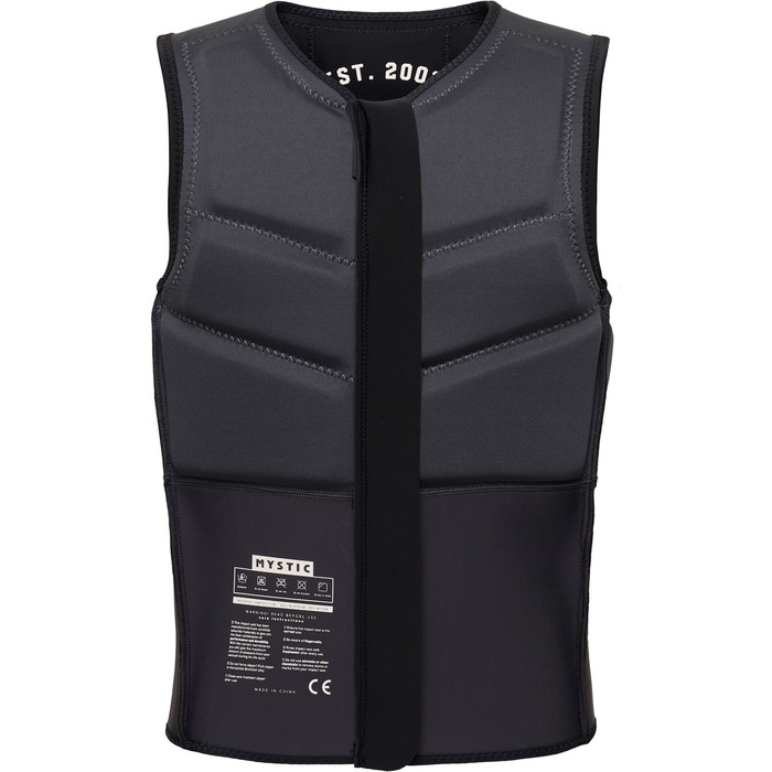 2024 Mystic Mnner Star Front Zip Kite Impact Vest 35005.23023 - Black